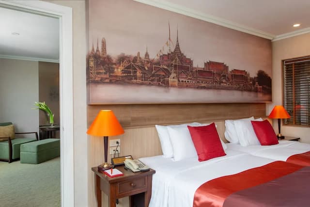 曼谷湄南河畔華美達廣場酒店-套房, 2 張單人床, 河景 (Royal Thai Suite)-3
