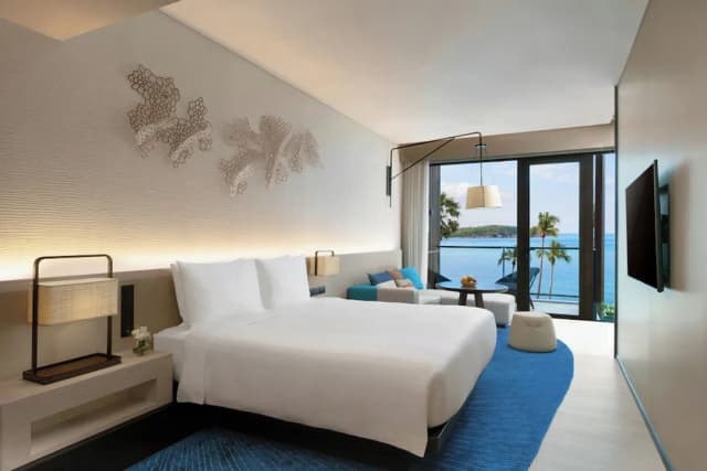 Hyatt Regency Koh Samui-俱乐部客房, 1 张特大床, 海洋景观-1