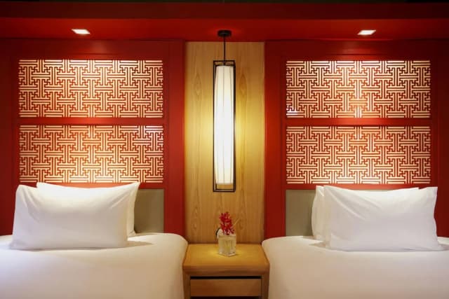 華藍蓬四分之一 UHG 飯店-高級雙床房-3