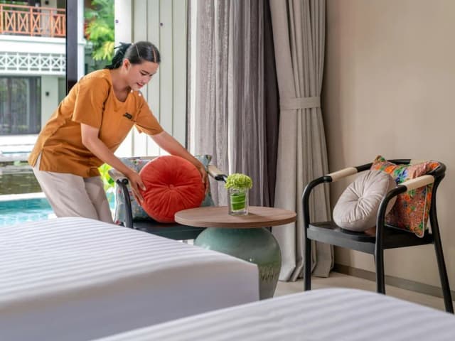 Grand Mercure Khao Lak Bangsak-华丽双床房, 2 张单人床, 使用泳池-4