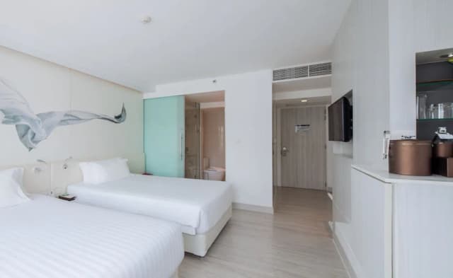 盛泰樂曼谷水門酒店-高級雙床房, 城市景-2