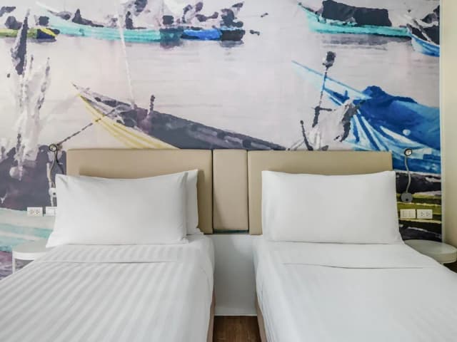 オZ チャウエン サムイ-デラックス ルーム シングルベッド 2 台 オーシャンビュー-2