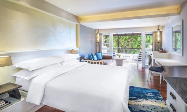 蘇梅島喜來登度假酒店-客房, 1 張特大雙人床, 露台 (Deluxe, 1 King Bed)-2