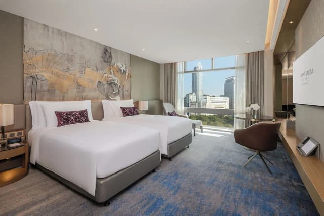 차트리움 그랜드 방콕-One Bedroom Suite Twin Room-5