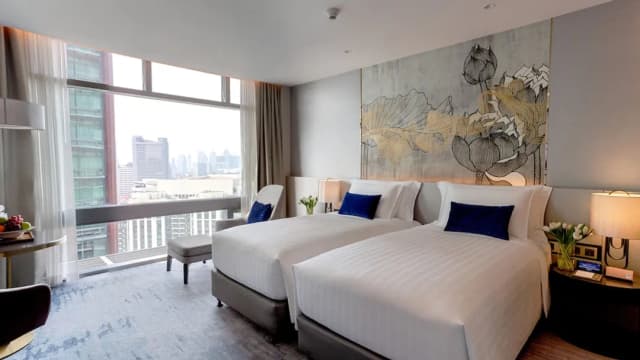 차트리움 그랜드 방콕-Executive Suite Twin Room-4