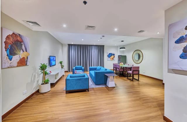 라마다 호텔 & 스위트 바이 윈덤 두바이 JBR-스위트, 킹사이즈침대 1개, 부분 바다 전망-4