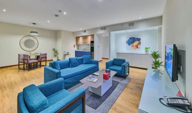 라마다 호텔 & 스위트 바이 윈덤 두바이 JBR-스위트, 킹사이즈침대 1개, 부분 바다 전망-5