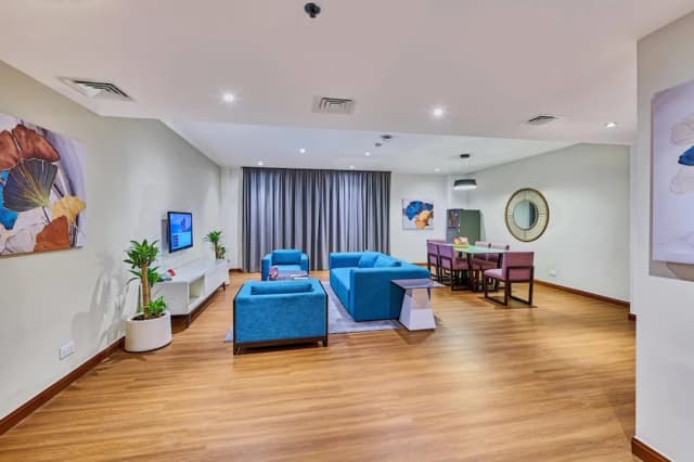 라마다 호텔 & 스위트 바이 윈덤 두바이 JBR-스위트, 킹사이즈침대 1개, 부분 바다 전망-6