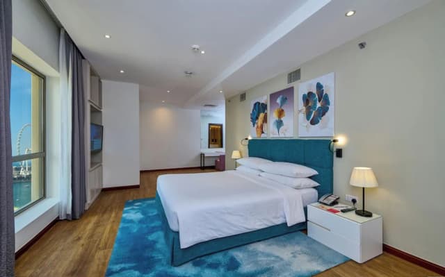 라마다 호텔 & 스위트 바이 윈덤 두바이 JBR-스위트, 킹사이즈침대 1개, 부분 바다 전망-1