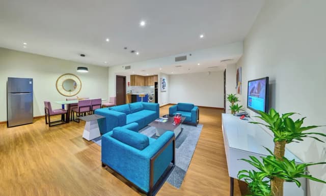 라마다 호텔 & 스위트 바이 윈덤 두바이 JBR-스위트, 침실 2개, 발코니, 부분 바다 전망-6