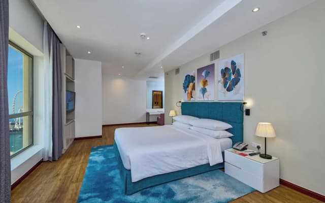 라마다 호텔 & 스위트 바이 윈덤 두바이 JBR-스위트, 침실 2개, 발코니, 부분 바다 전망-3