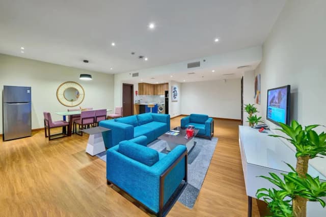 라마다 호텔 & 스위트 바이 윈덤 두바이 JBR-스위트, 침실 2개, 발코니, 부분 바다 전망-8