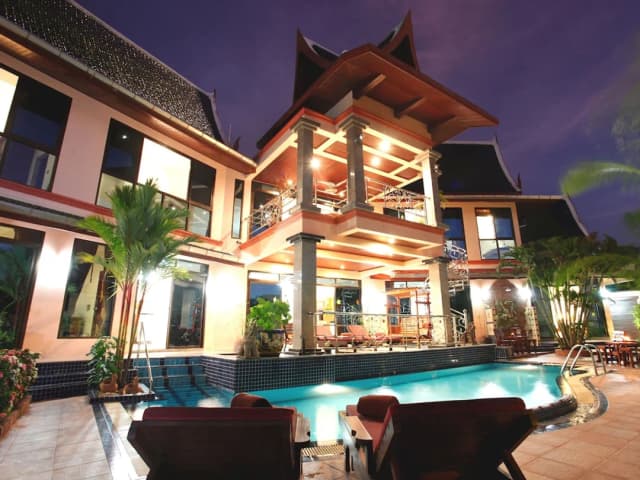 卡塔海景別墅酒店-Three Bedroom Thai Style Luxury Villa with Private Pool-11