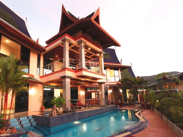 卡塔海景別墅酒店-Three Bedroom Thai Style Luxury Villa with Private Pool-17
