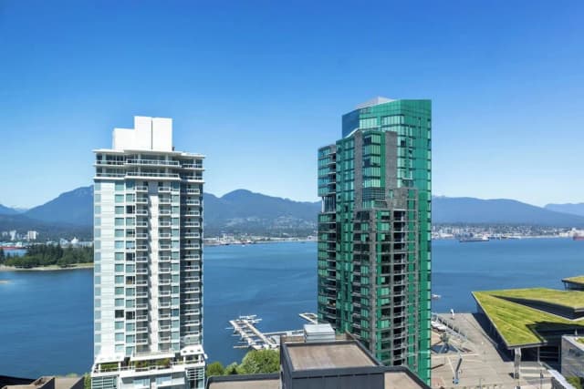 溫哥華山峰市區萬豪酒店-高級客房, 1 張特大雙人床, 非吸煙房-4