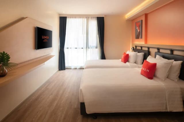 Lumen Bangkok Udomsuk Station-Lumen Deluxe Twin Room-5