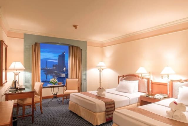 美殿河畔飯店 - SHA Extra Plus 認證-豪華客房, 2 張單人床, 河景-3