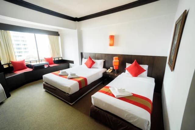 Mountain Beach Resort-高级房, 2 张单人床, 海洋景观-4