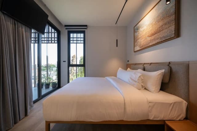 Shan Villas Sukhumvit-小型顶层房, 2 间卧室, 热水浴缸, 城市景观-15