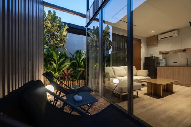 Shan Villas Sukhumvit-小型顶层房, 2 间卧室, 热水浴缸, 城市景观-33