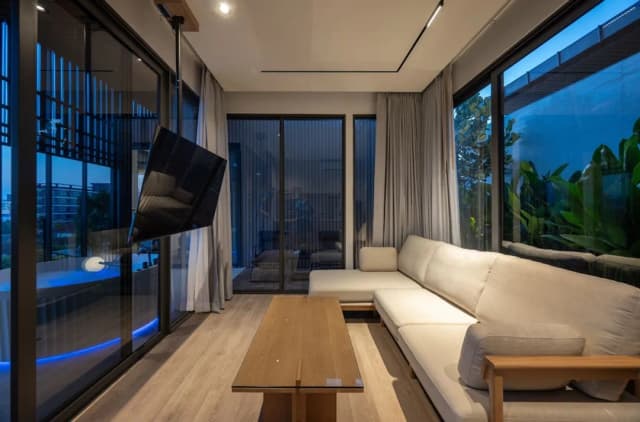 Shan Villas Sukhumvit-小型顶层房, 2 间卧室, 热水浴缸, 城市景观-18