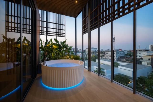 Shan Villas Sukhumvit-行政套房, 2 间卧室, 热水浴缸, 城市景观-29