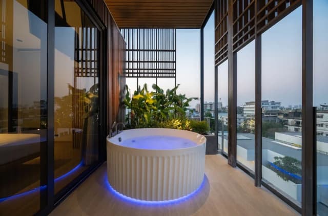 Shan Villas Sukhumvit-行政套房, 2 间卧室, 热水浴缸, 城市景观-33