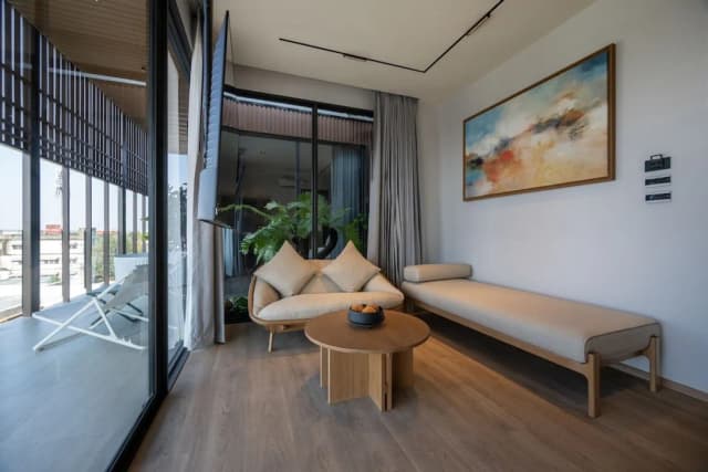 Shan Villas Sukhumvit-小型顶层房, 2 间卧室, 热水浴缸, 泳池景观-6