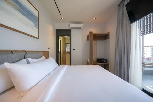 Shan Villas Sukhumvit-小型顶层房, 2 间卧室, 热水浴缸, 泳池景观-16