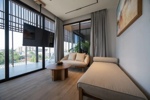 Shan Villas Sukhumvit-小型顶层房, 2 间卧室, 热水浴缸, 泳池景观-21