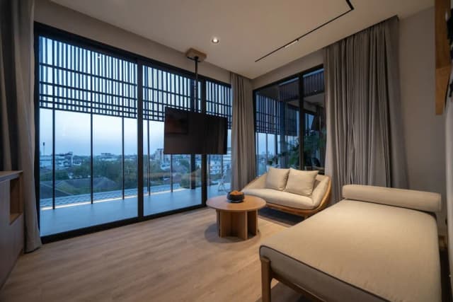 Shan Villas Sukhumvit-小型顶层房, 2 间卧室, 热水浴缸, 泳池景观-22