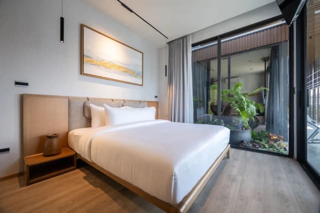 Shan Villas Sukhumvit-小型顶层房, 2 间卧室, 热水浴缸, 泳池景观-17