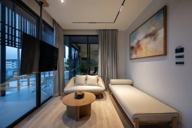 Shan Villas Sukhumvit-小型顶层房, 2 间卧室, 热水浴缸, 泳池景观-7