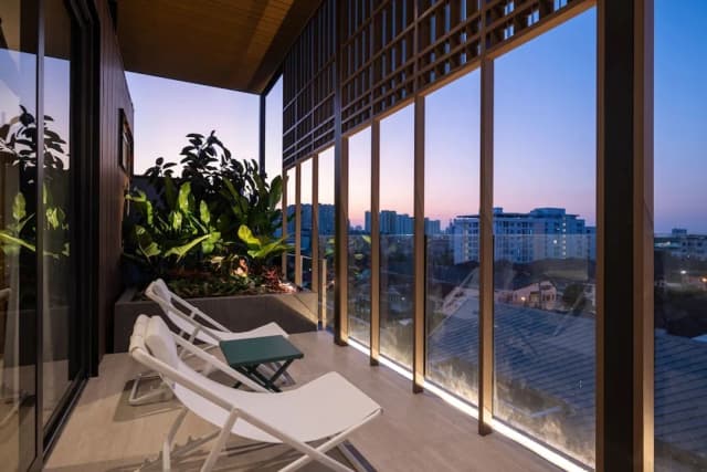 Shan Villas Sukhumvit-小型顶层房, 2 间卧室, 热水浴缸, 泳池景观-26