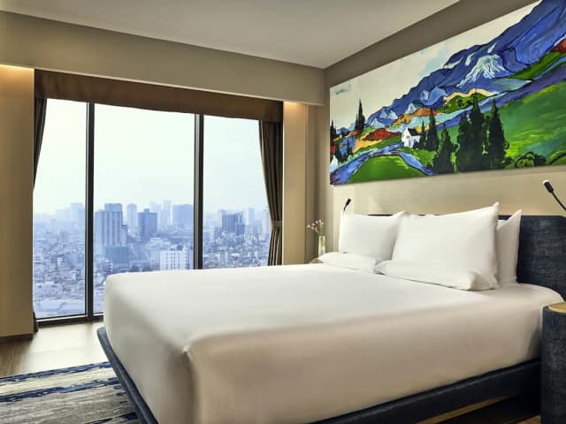 Novotel Hanoi Thai Ha-行政套房, 1 张特大床, 可进入俱乐部酒廊, 城市景观-5