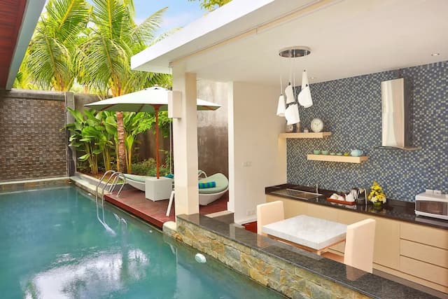 金巴蘭葉子飯店-Spearmint - One Bedroom Pool Villa, King Bed-6
