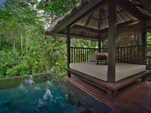 峇里島空中花園飯店 - CHSE 認證-浪漫別墅, 1 間臥室, 私人泳池 (Riverside Pool Villa)-9
