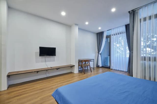 The Garden Capsule Hotel-华丽双人房, 阳台, 河景-12