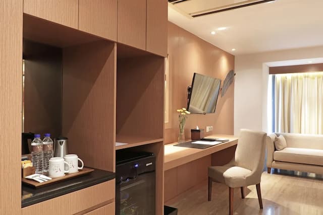 de Vins Sky Hotel Seminyak-华丽客房-4