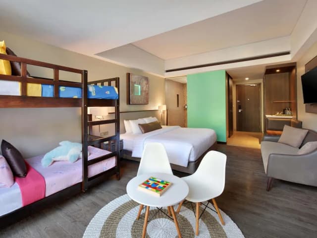 Mercure Bali Legian-Family Room with 1 King Size and Children Bunk Bed-1