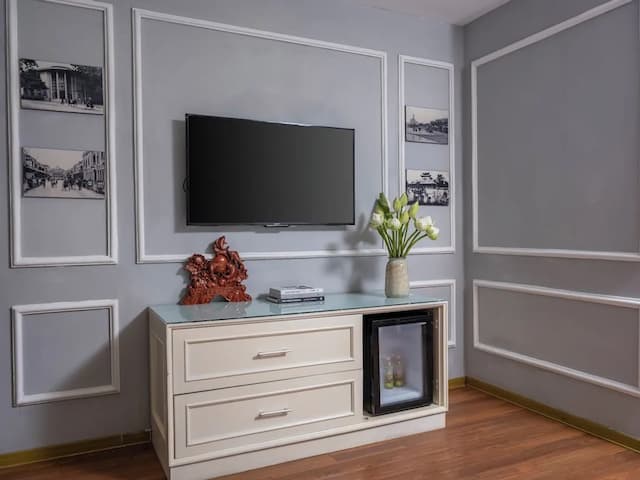 하노이 HM 부티크 호텔-프리미엄 스위트, 침실 1개, 앙스위트, 부분 호수 전망-15