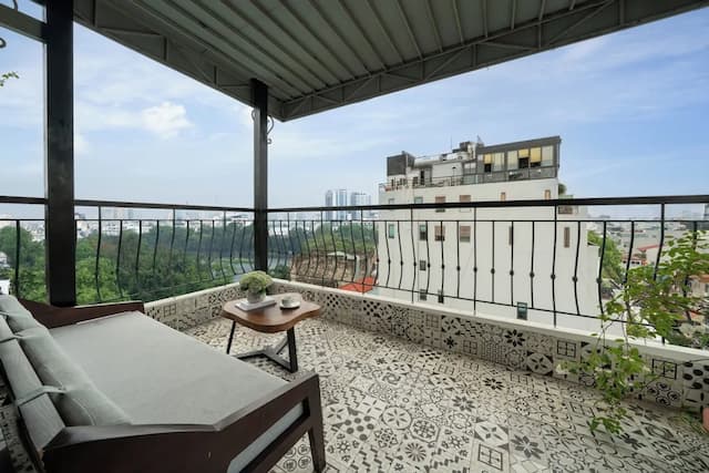 하노이 HM 부티크 호텔-패밀리 트리플룸, 부분 호수 전망-6