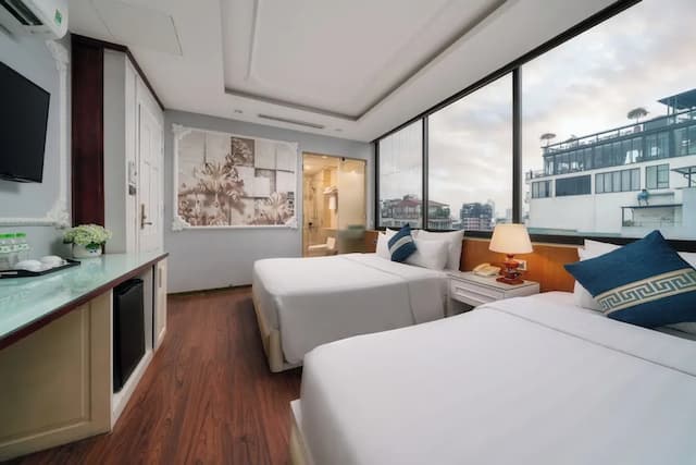 하노이 HM 부티크 호텔-패밀리 트리플룸, 시내 전망-4