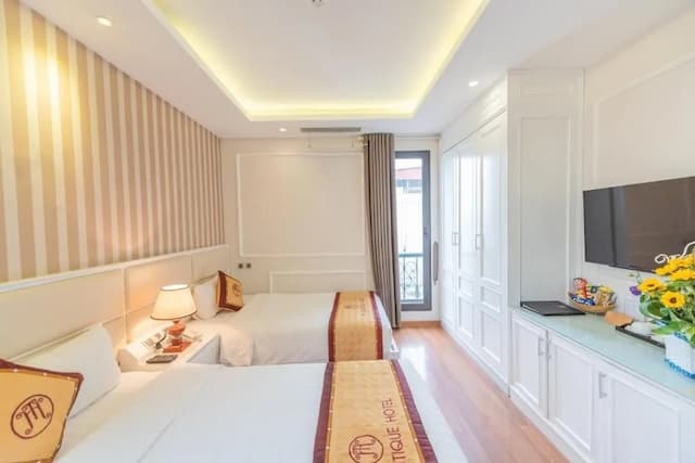 하노이 HM 부티크 호텔-패밀리 트리플룸, 시내 전망-3