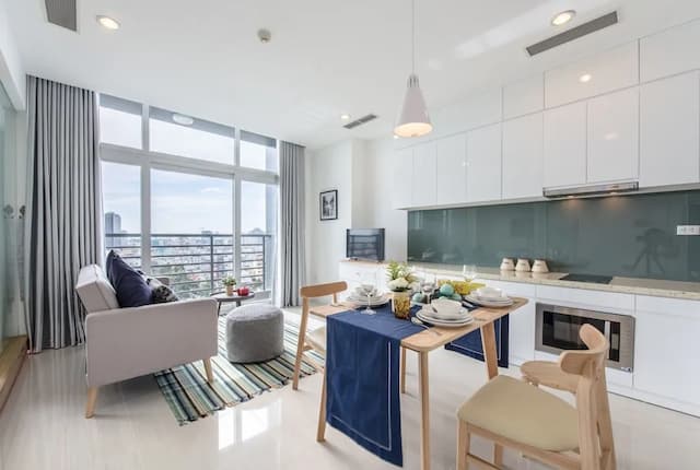 럭셔리 벤 탄 TAA 아파트먼트-이그제큐티브 아파트, 침실 1개-1