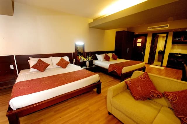 Asia Paradise Hotel-家庭房, 2 张双人床, 城市景观-2