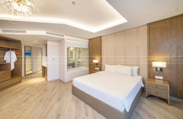 Panorama Beachfront Nha Trang by LYN Condotel-尊贵开间, 浴缸, 海景-2