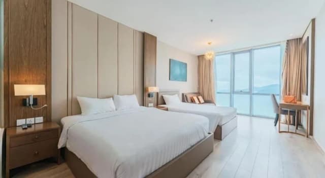 Panorama Beachfront Nha Trang by LYN Condotel-家庭开间, 阳台, 海景-1