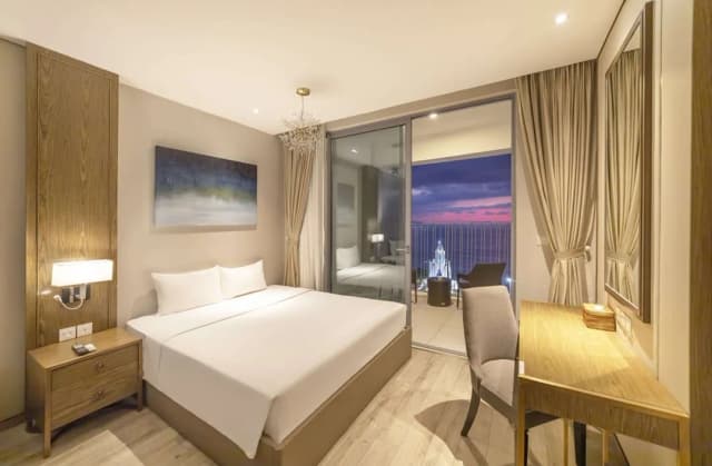 Panorama Beachfront Nha Trang by LYN Condotel-家庭开间, 阳台, 海景-9