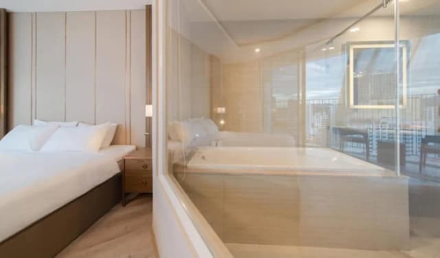 パノラマ ニャチャン セントラル コンドテル-エグゼクティブ ダブルルーム 浴槽-2